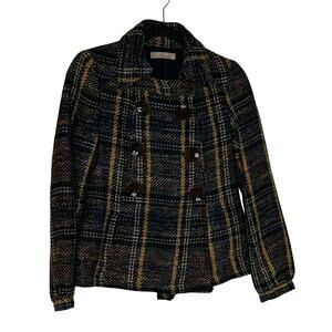 Zara TRF Plaid Peacoat/Jacket - Size S - GUC